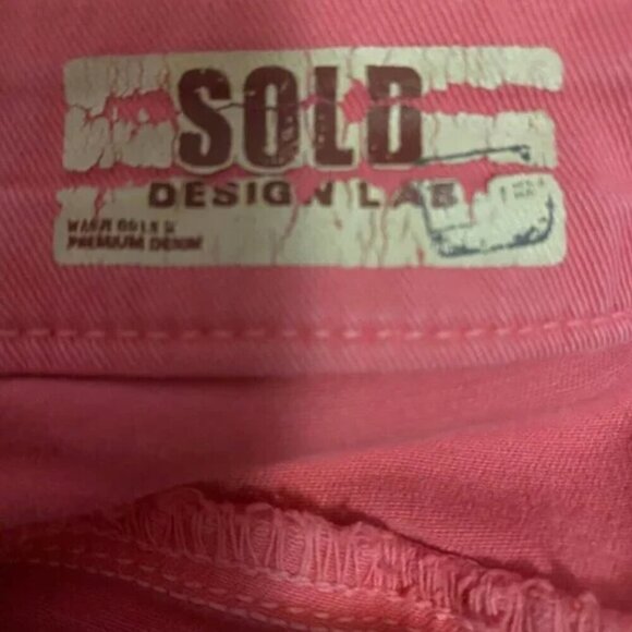 Sold Design Lab Coral-Pink Skinny Jeans – Women’s Size 28 (Stretch Cotton Denim) - Picture 7 of 11